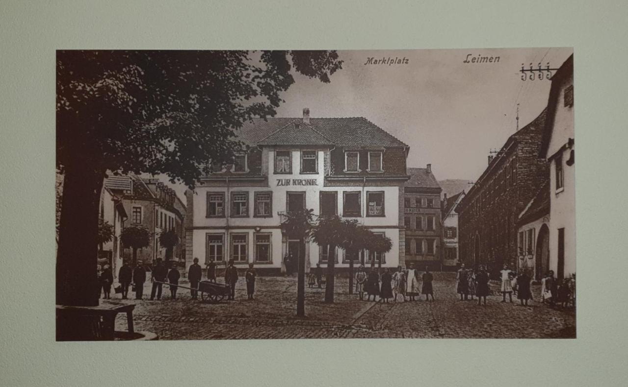 Gasthause Zur Krone Hotel Leimen  Bagian luar foto